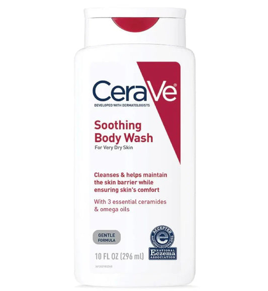 CeraVe Soothing Body Wash for Very Dry Skin – 296ml Glow Crush Beauty