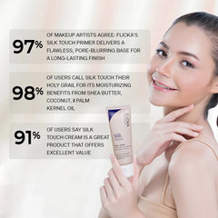 Flicka Silk Touch 3-in-1 Primer Moisturizer with SPF | Pore Blurring | Flicka Cosmetics Glow Crush Beauty