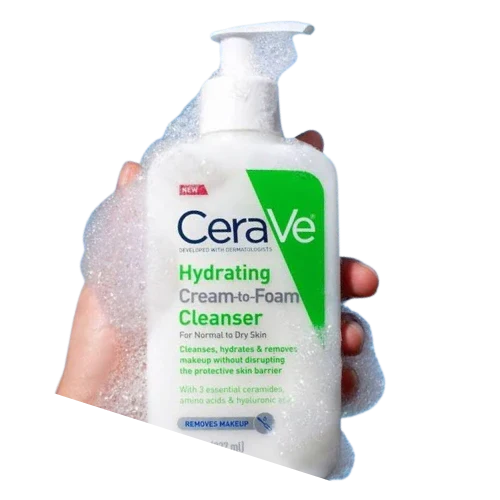 CeraVe Hydrating Cream To Foam Cleanser Glow Crush Beauty