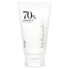Anua, Heartleaf 70% Soothing Cream, 3.38 fl oz (100 ml) Glow Crush Beauty