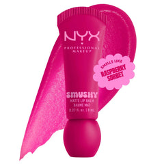 NYX  Smushy Matte Lip Balm, Tinted Lip Moisturizer with Soft, Matte Finish Glow Crush Beauty