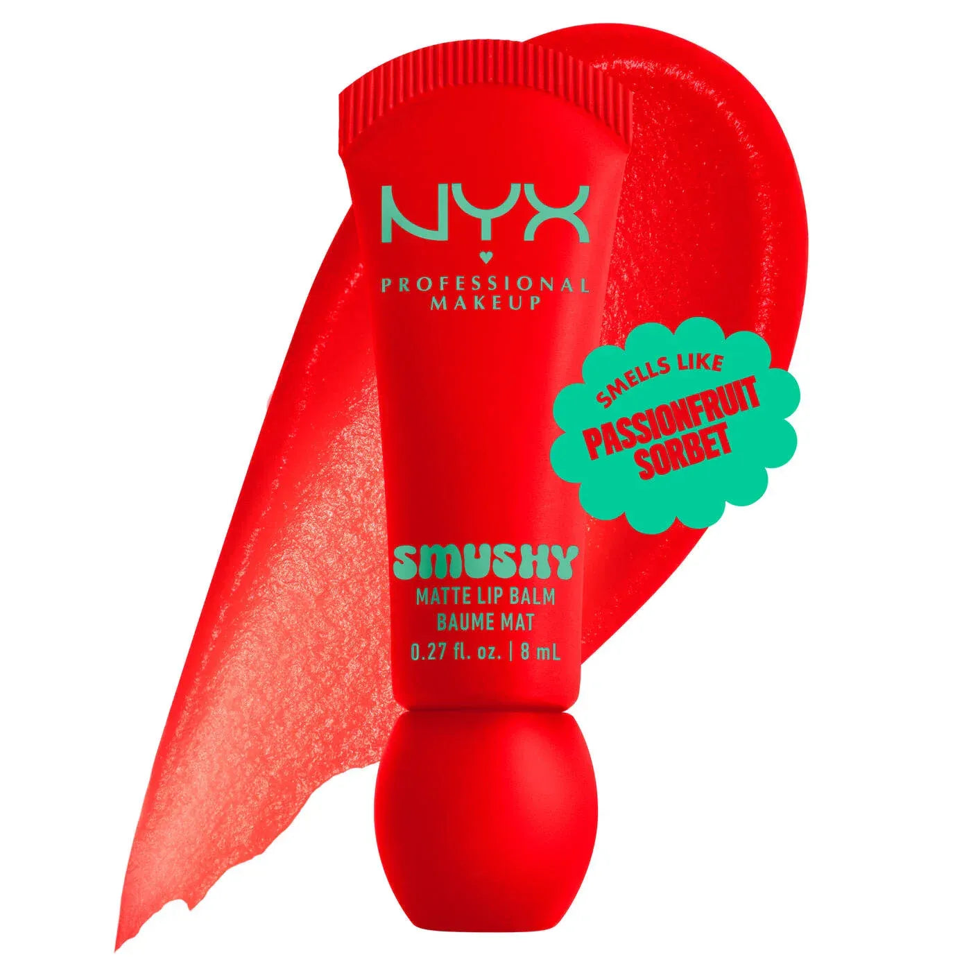 NYX  Smushy Matte Lip Balm, Tinted Lip Moisturizer with Soft, Matte Finish Glow Crush Beauty