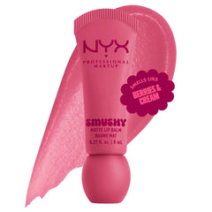NYX  Smushy Matte Lip Balm, Tinted Lip Moisturizer with Soft, Matte Finish Glow Crush Beauty