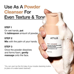 Anua Rice Enzyme Brightening Cleansing Powder Glow Crush Beauty