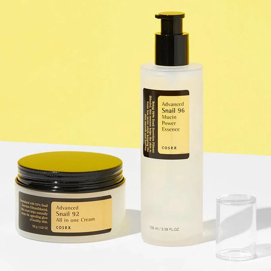 COSRX Snail Essence + Snail Cream Combo Glow Crush Beauty