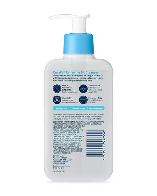 CeraVe Renewing SA Cleanser – 237ml Glow Crush Beauty