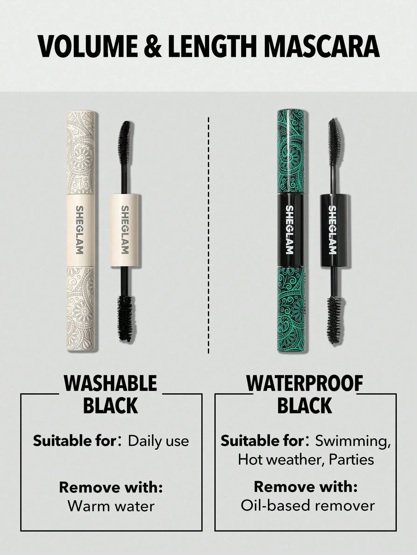 SheGlam All-in-One Volume & Length Mascara Glow Crush Beauty