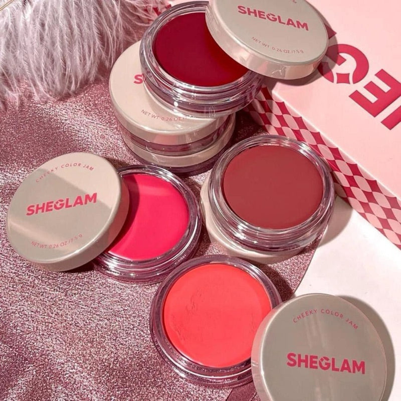SheGlam Lip & Cheek Cream Blush - Complete Bundle Set Glow Crush Beauty