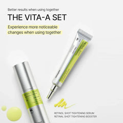 CELIMAX The Vita A Retinal Shot Tightening Booster | with Retinal 0.1%, Matryxyl 3%, Pore Minimizer, Wrinkles & Fine Lines, Firmer Skin, 15ml Glow Crush Beauty